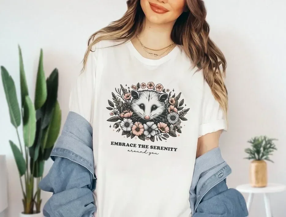 Possum T Shirt Opossum S Cottage Core Cottagecore Clothing Christmas Stay Positive