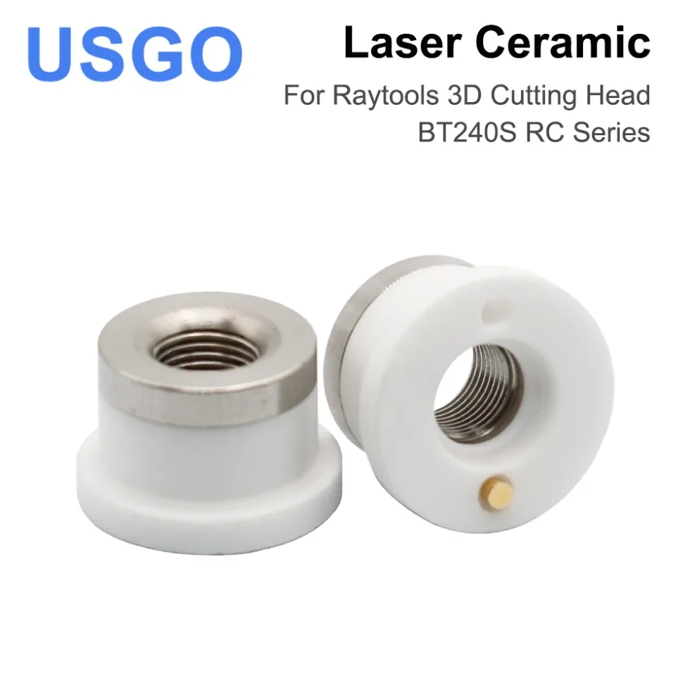 

USGO Laser Ceramic of BT240S RC Series Dia.19.5mm Nozzle Holder for Raytools 3D Fiber Laser Cutting Head