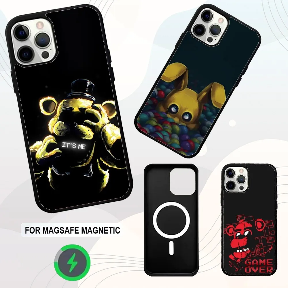 

Five-Nights At F-Freddys Phone Case For iPhone 16e,16,15,14,13,12,11,Plus,Pro,Max,Mini Magsafe Magnetic Wireless Charging