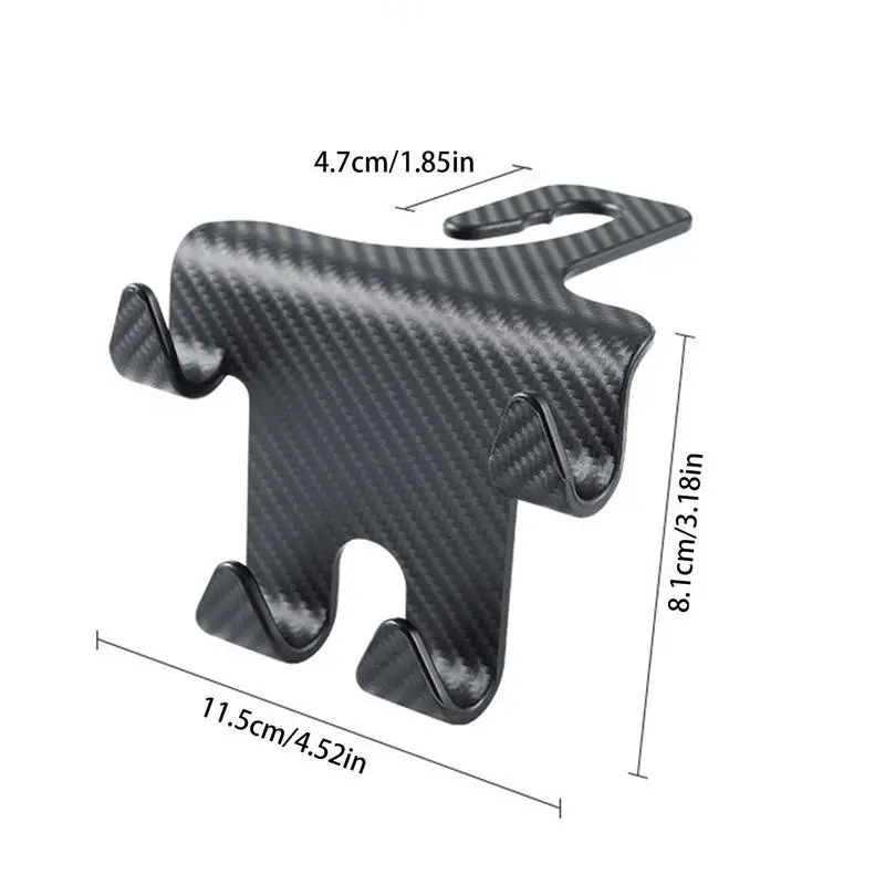 Car Seat Headrest Hooks Vehicle Storage Hook Multifunctional Umbrella Hanger Mobile Phone Holder Automobile Interior Accessories