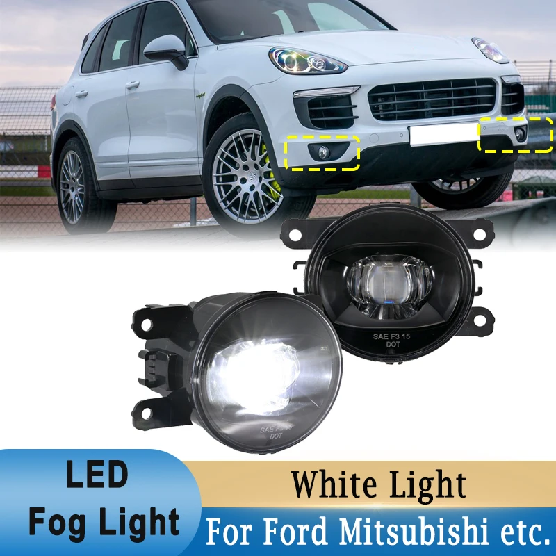 

LED Front Bumper Fog Light for Ford Mitsubishi Suzuki Honda Peugeot Renault Porsche Dodge Driving Daytime Running Light