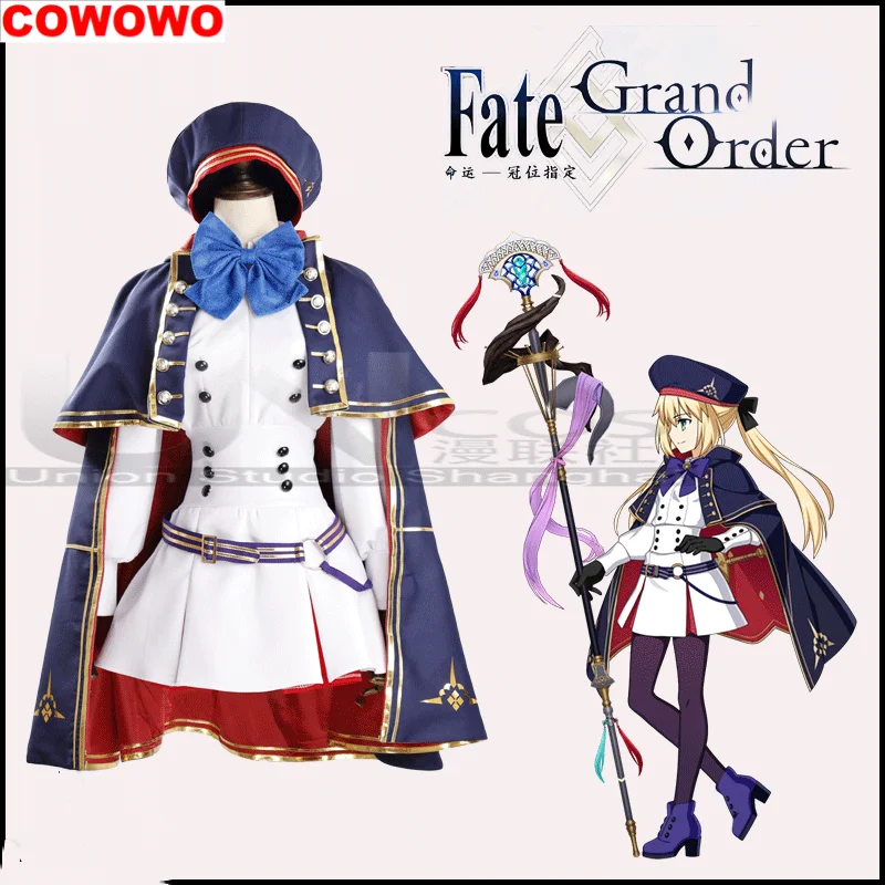 COWOWO Fgo Caster Altria Pendragon أزياء تنكرية كوس لعبة أنيمي زي حفلة الهالوين لعب دور الملابس الملابس