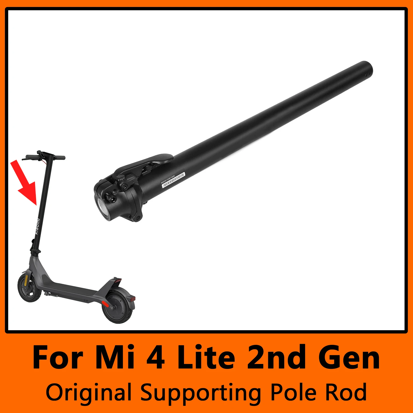 

Original Handlebar Supporting Rod Folding Pole Base for Mi 4 Lite 2nd Gen Electric Scooter Loading Pipe Vertical Rod Accessories