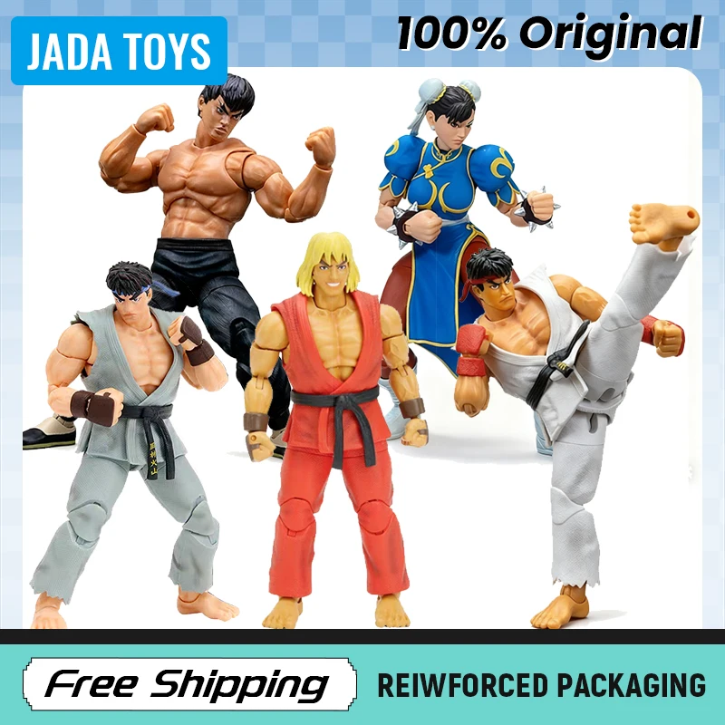 En Stock Jada Toys Ultra Street Fighter II Ryu Fei Long Ken Chun-Li 6 "pulgadas modelo de figura de acción juguetes originales regalos coleccionando