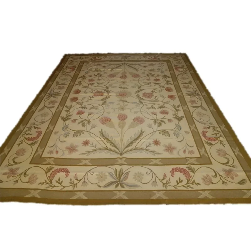 

Palace Carpet, hand-woven 100% wool Italian Baroque living room square carpet