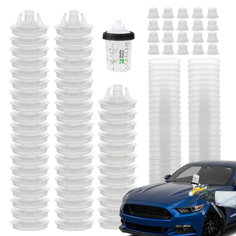 

Automotive Spray Cup Safe Spray Paint With Clear Scale Paint Tools & Equipment With 50 Cup & Lids System Spray Guns &