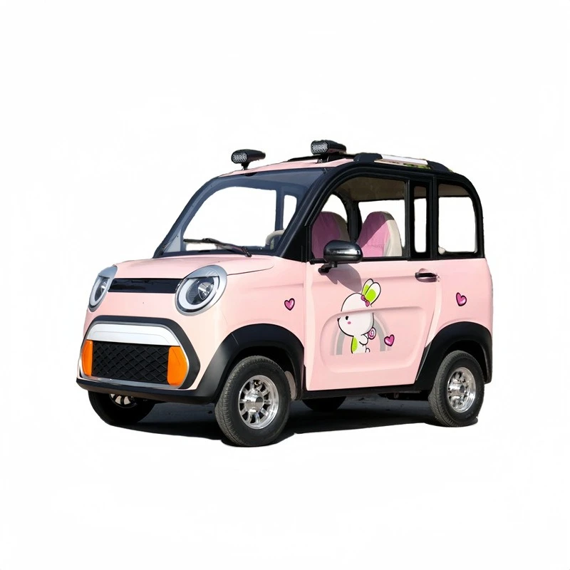 Closed battery car small pick-up scooter new energy electric four-wheeler home high battery life new model