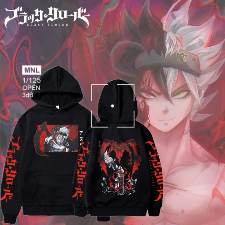 Black Clover Printed Hoodies Sweatshirts Anime Men Women Pullovers Unisex Tops