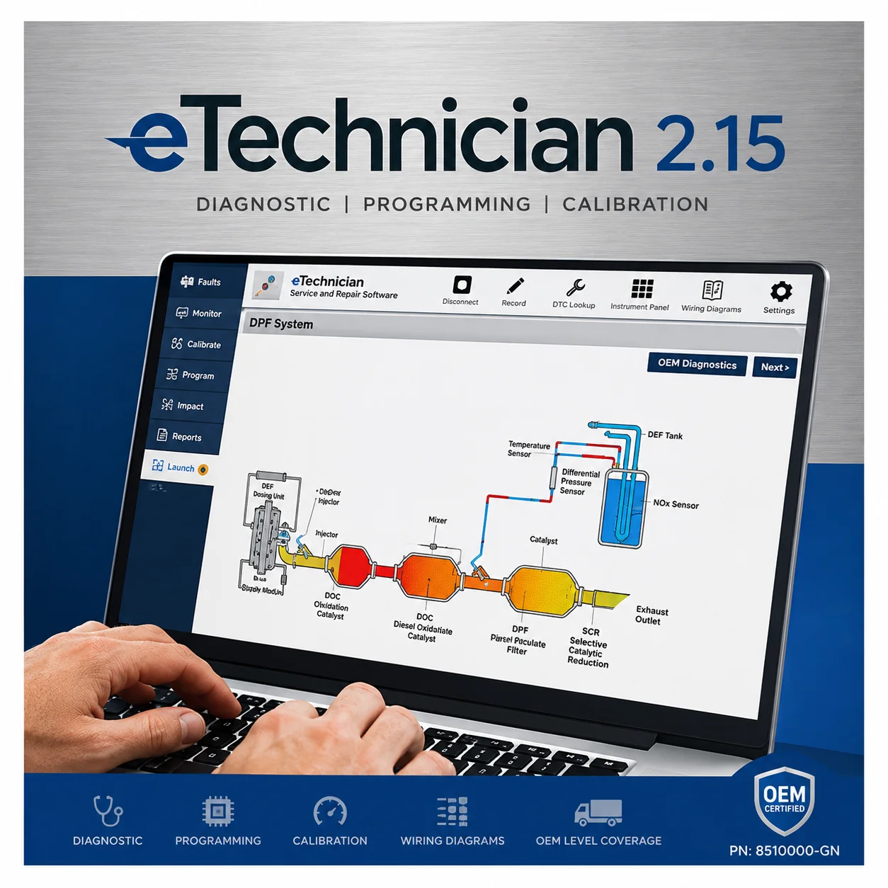 2026 NEXIQ ETechnician e-etch 2.15 Do Vgt Calibrations for All Models Vgt Calibration Newer Truck Engines &Modules Engines
