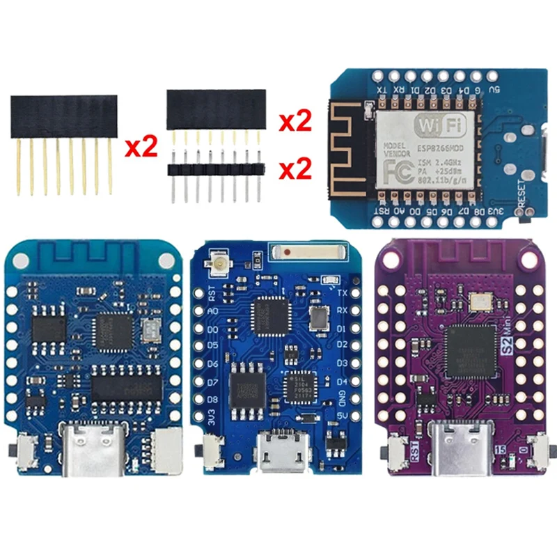 WeMos D1 Mini Pro V3.0 NodeMcu 4MB/16MB bytes Lua WIFI Internet of Things Development board based ESP8266 CH340G Nodemcu V2