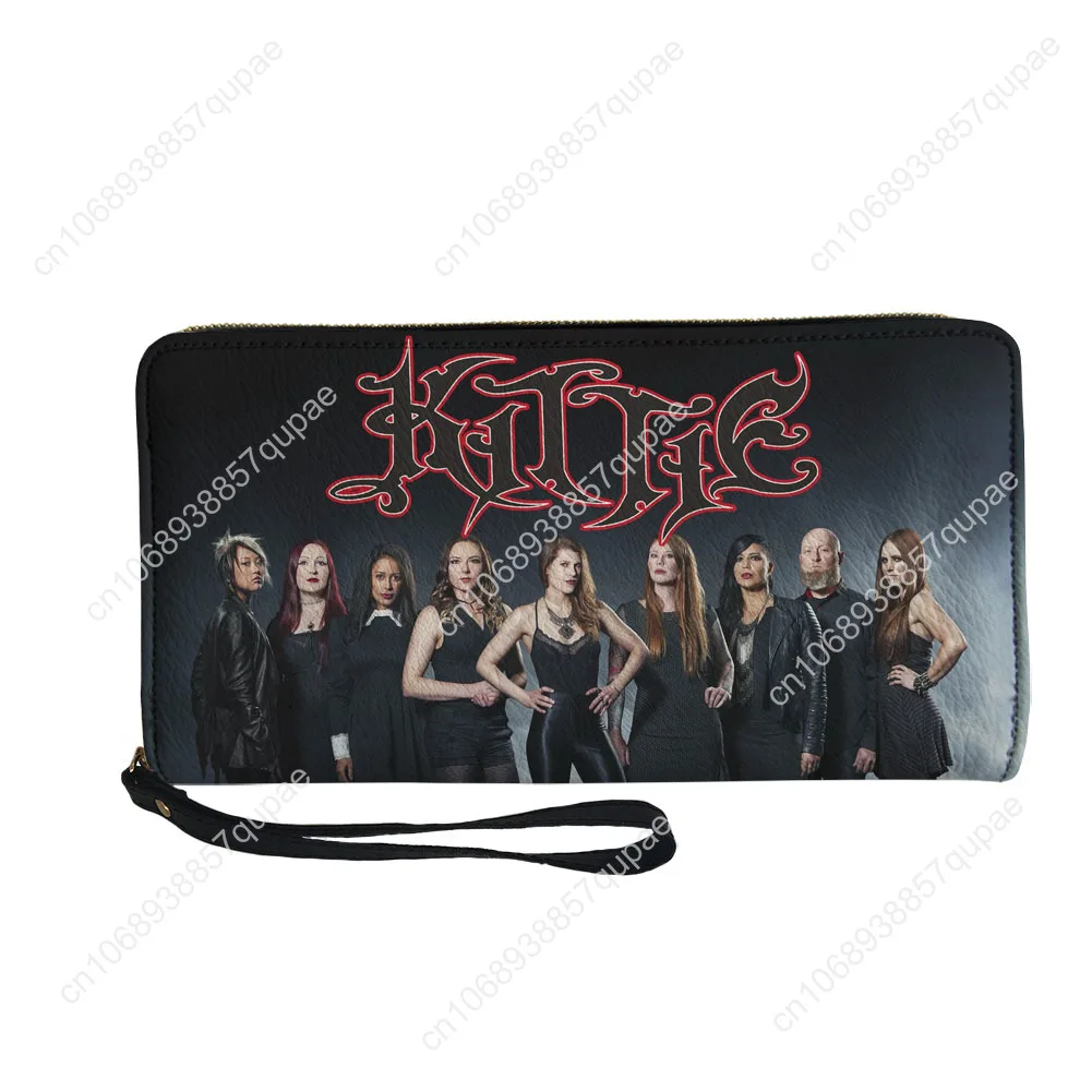 Kittie Heavy Metal Band Custom Wallet Purse Mens Womens Teenagers Zipper Long Wallets Double Print  Portable Wallet Gift Bag