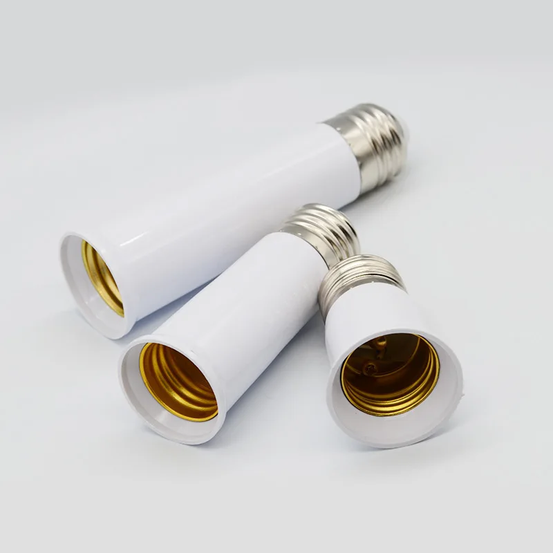 E27 Screw Extension Lamp Holder Adapter 65mm 95mm 120mm Extend Socket Converter Bulb Base Light Fitting Accessories