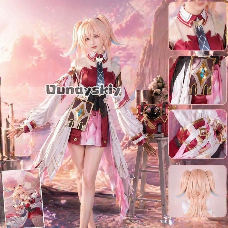

LWW27*Genshin Impact linnea Cosplay Costume Anime Game Women's Role Play Set Anime Performance Outfit Full Set Halloween Party