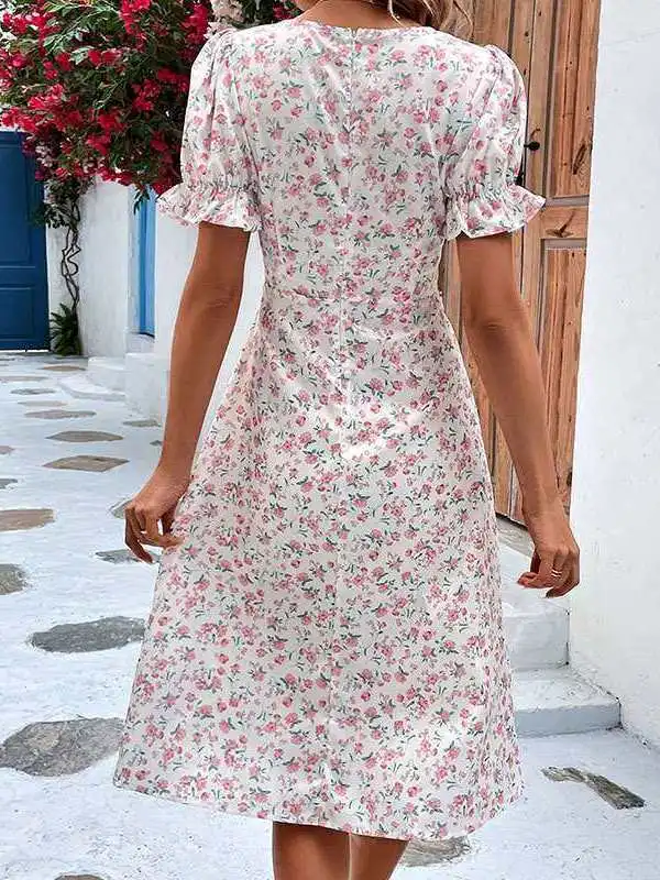 

Летняя женская юбка-трапеция с рюшами, приталенная, с высокой талией, из хлопка и льна, короткая, Ciwalk Dr