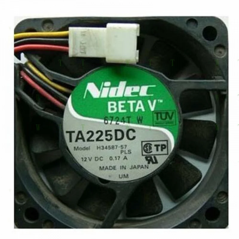 H Nidec TA225DC H34587-57 12 В постоянного тока 0,17 А 6015 6 см вентилятор охлаждения H Nidec TA225DC H34587-57 12 В постоянного тока 0,17 А 6015 6 см вентилятор охлаждения