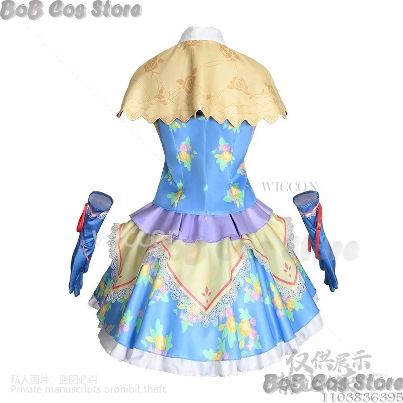 Kiriya Aoi Anime Aikatsu！Cosplay Kawai Japanese Idol Flower Dress Lolita Lovely Girl Uniform Wig Girl Woman Comic Con Customized