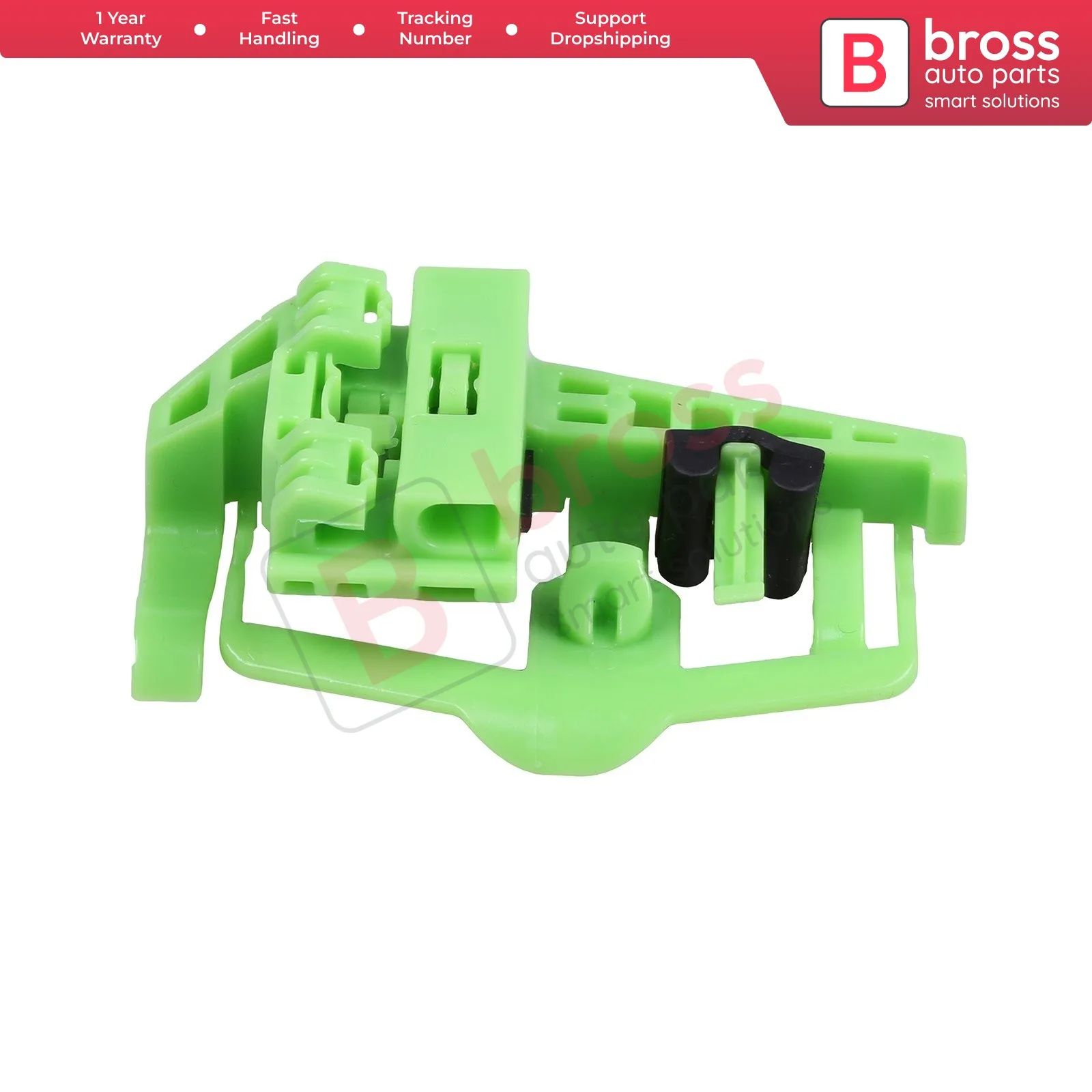 Bross Auto Parts BWR351 Electrical Power Window Regulator Clip Front Right for BMW E46 Compact GREEN Made in Turkey Top store