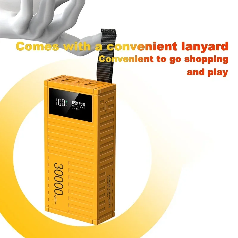 66W 50000mAh Power Bank Portable Container Super Fast Charging for Huawei iPhone Xiaomi Large Capacity Camping External Battery