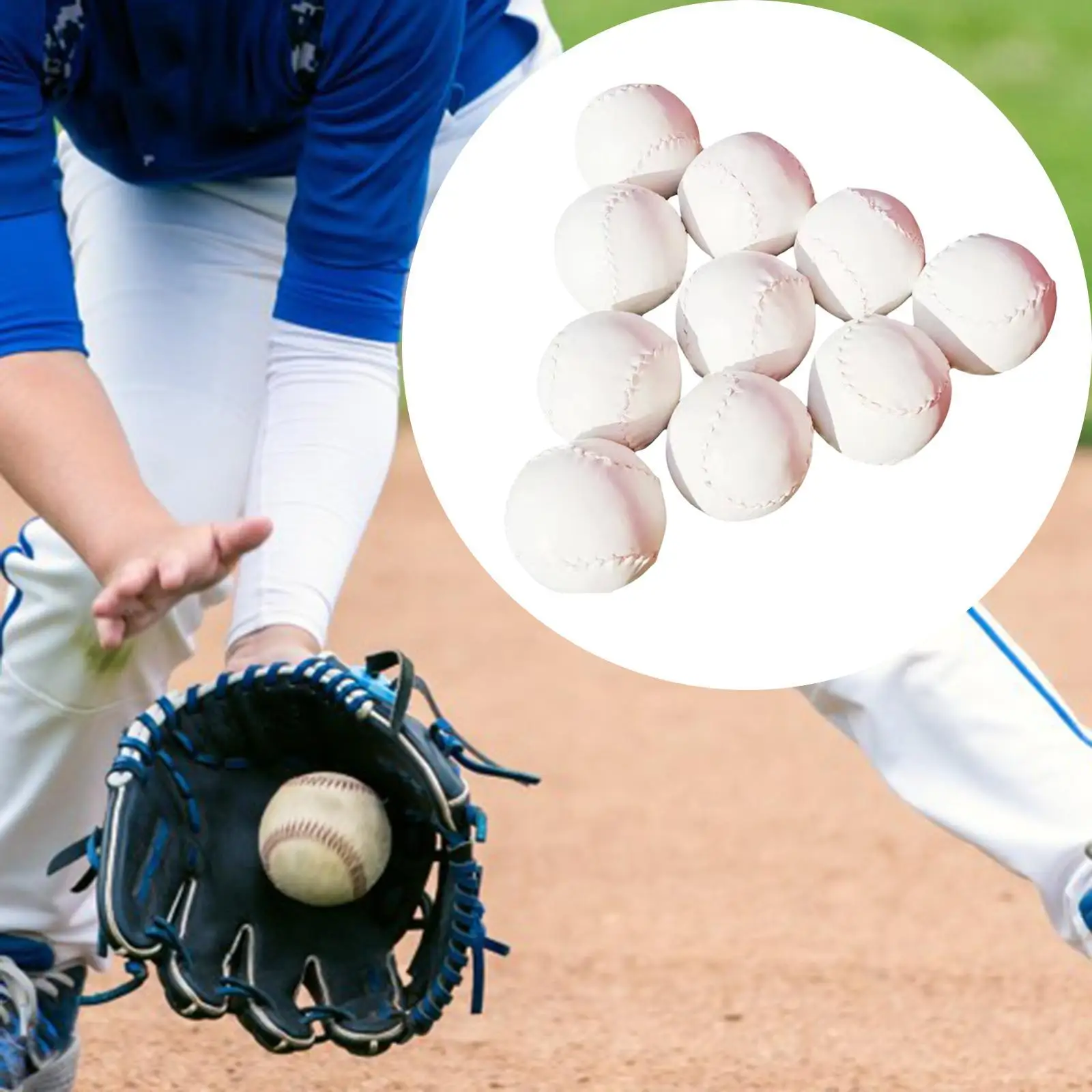 野球トレーニングボールセット-puレザー練習用野球スポーツアクセサリー-子供と大人のチーム向け