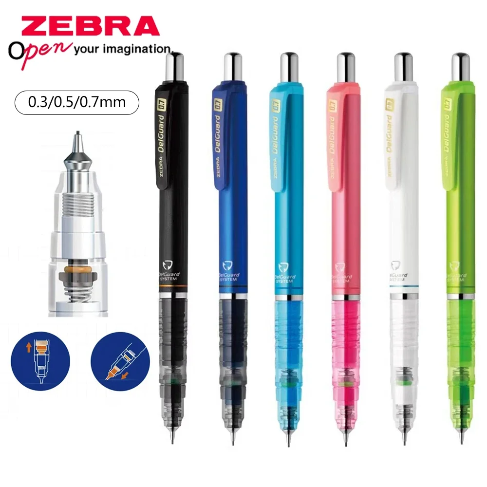 1 sztuk japonia ZEBRA ołówek automatyczny 0.3/0.5/0.7mm niełamliwy rdzeń ołówek do aktywności studenckiej Delguard MA85 szkolne artykuły papiernicze