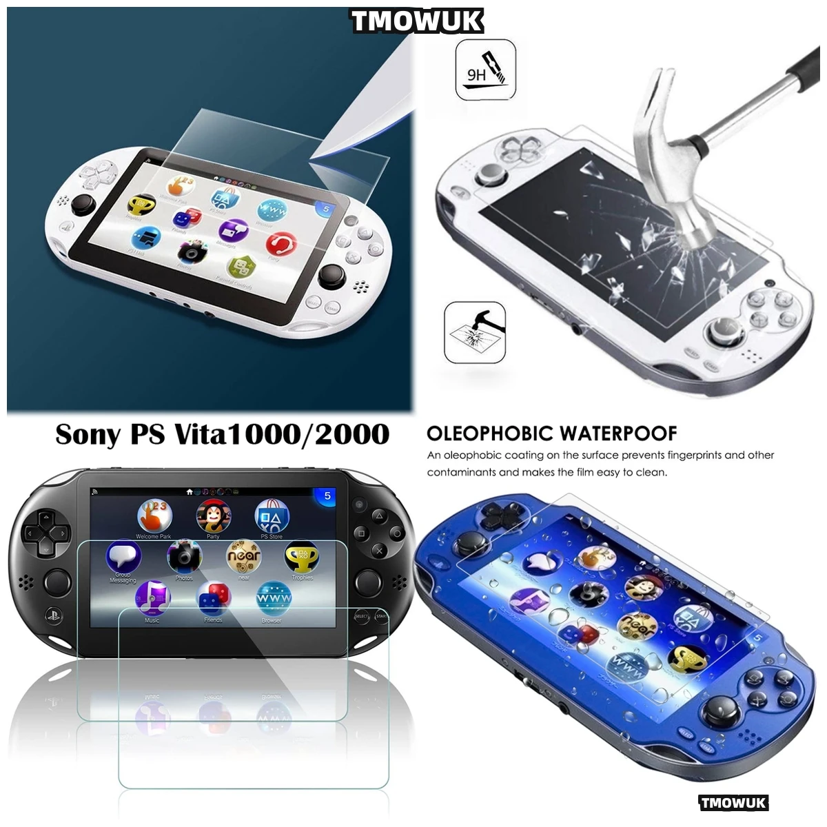 

Easy Installation Tempered Glass Screen Protector For Sony PS Vita 1000 PS Vita 2000, Clear View, Reliable Defense