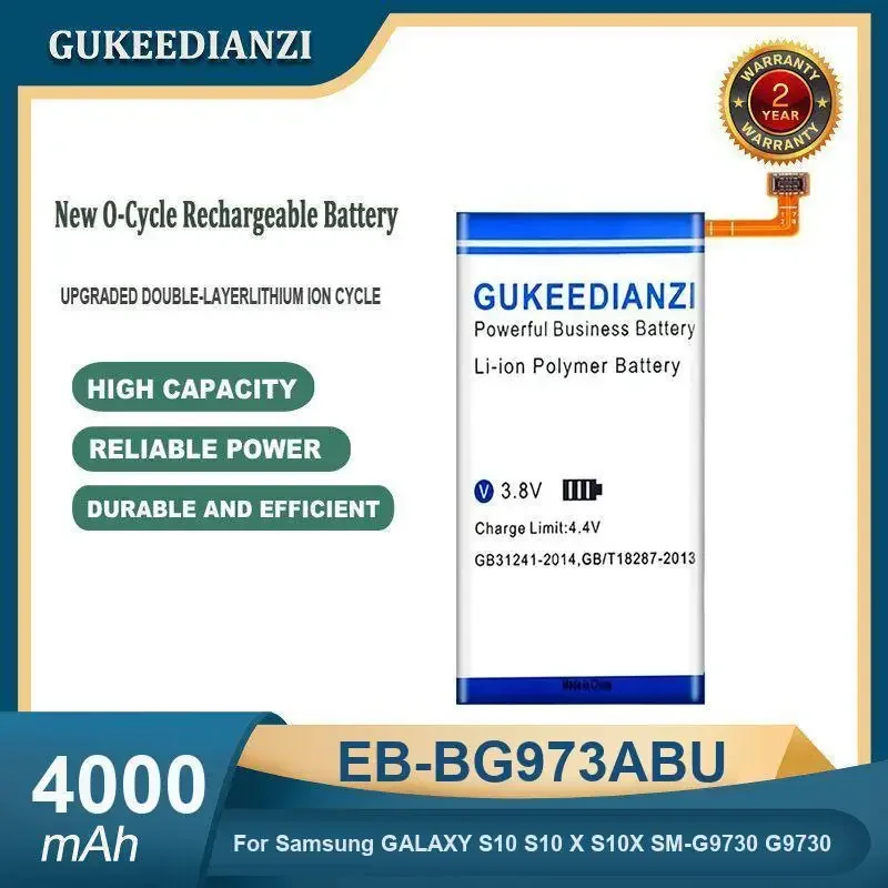 

High Capacity 4000mAh EB-BG973ABU Mobile Phone Battery For Samsung GALAXY S10 S10 X S10X SM-G9730 G9730