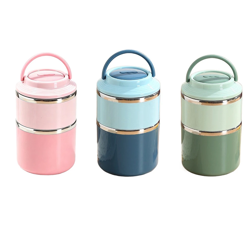 Portable Double‑Wall Insulated Soup Container 1060ML Large‑Capacity Food Storage Bowl For Office Commute Picnic Outdoor Food