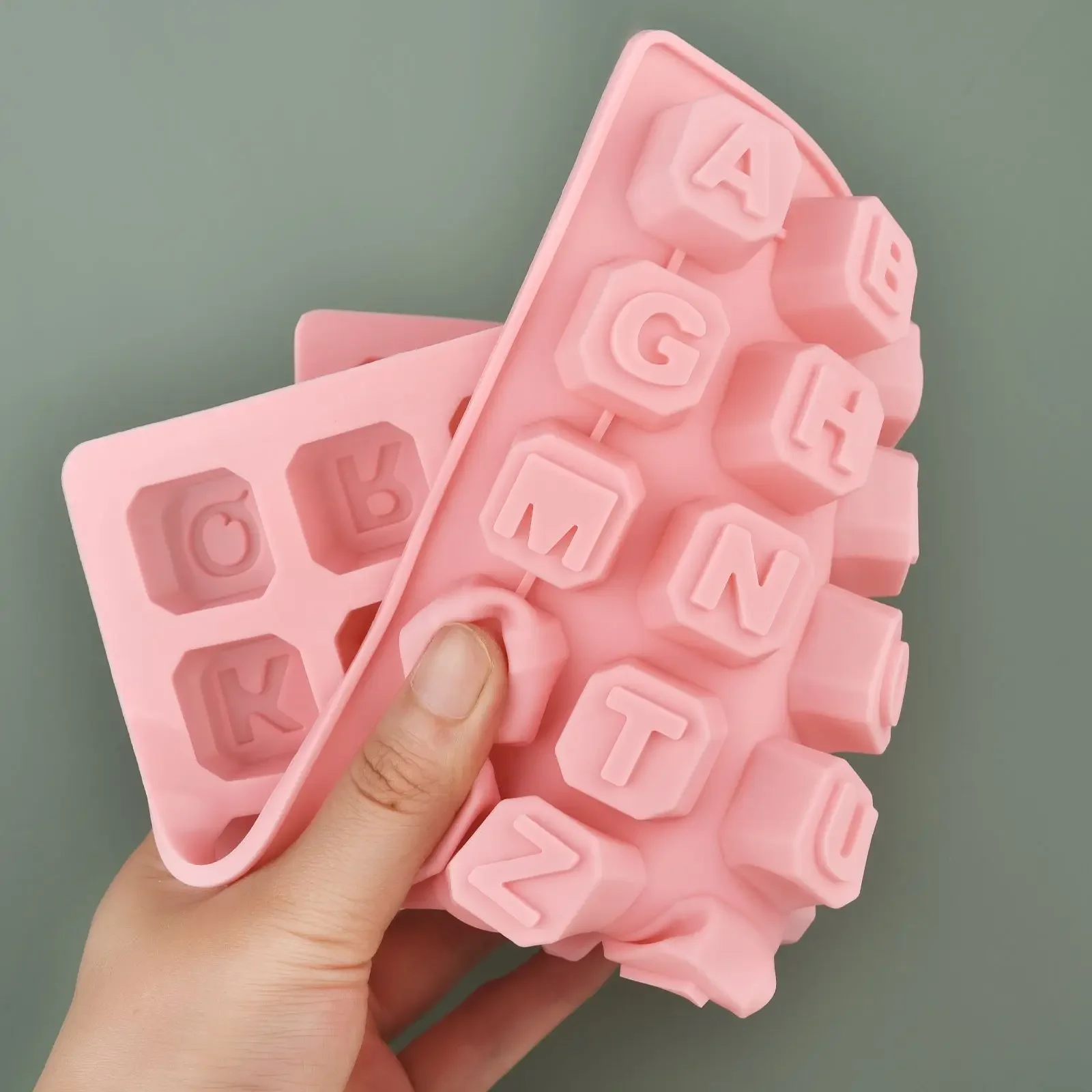 48 Letter Enghish Alphabet letter Silicone Mold Soap Mould Cake Cupcake bake Bakeware Chocolate Soap Diy Decorating Tools Mould view 2