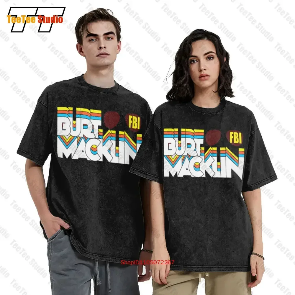 Burt Macklin Fbi Vintage Oversized T-Shirt Mens 14 Color Options Parks Rec Recreation 4XOR
