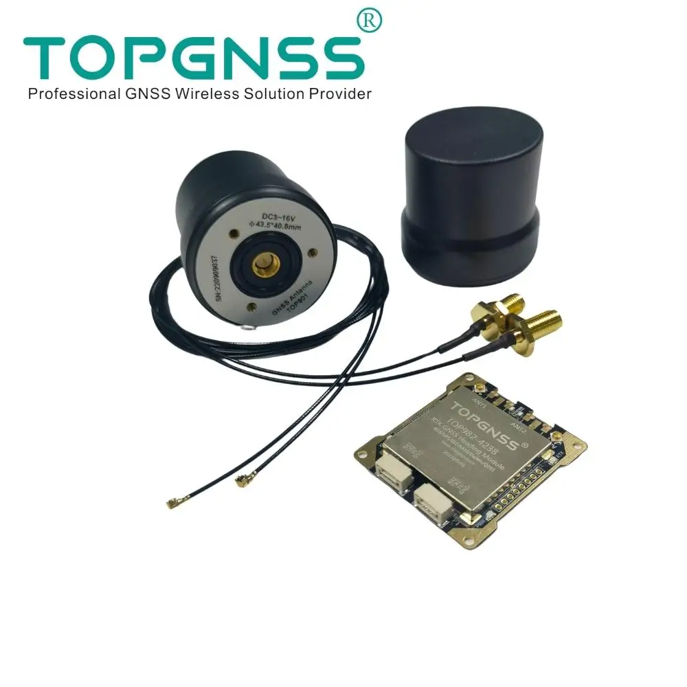 

TOP982-4238 позиционирование и головка RTK Высокая точность 5V GNSS модуль антенна спиральная антенна L1 L2 L5 UART BDS TOPGNSS