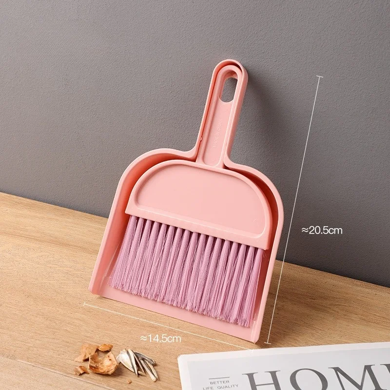 Mini small broom dustpan set, children\'s pet cleaning small broom, student desktop broom dustpan combination