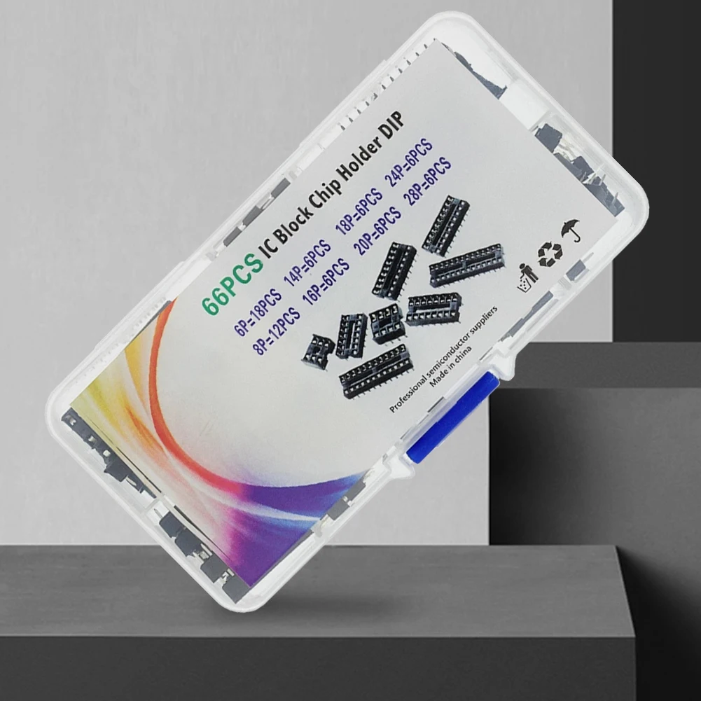 6 8 14 16 18 20 24 28Pin DIP IC مآخذ محول لحام نوع المقبس عدة الدوائر المتكاملة IC رقاقة مجموعة مقابس IC مآخذ #3