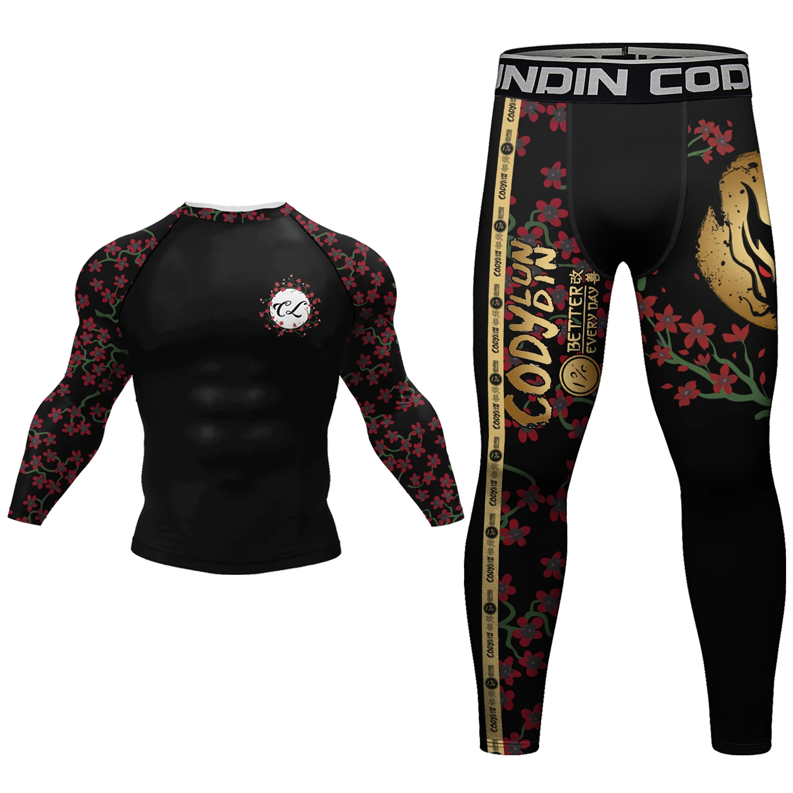 OEM All Season Bjj Jiu jitsu Rashguard Sports Tight Clothing Cody Lundin Sun Protection Quick Dry MMA BJJ Kickboxing Sets