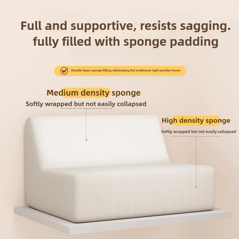 كاتربيلر النقي الإسفنج أريكة استرخاء الحديثة بسيطة غرفة المعيشة شرفة المنزل النسيج تخزين الترفيه صالة كرسي أريكة L شكل أريكة #5