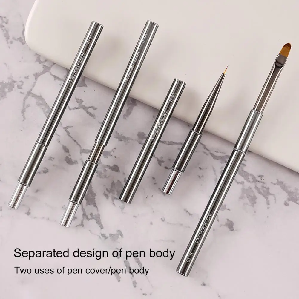 Nail Pulling Line Pen Polish Handle Nail Drawing Pen Easy to Use Nail Design High Toughness Nail Painting Pulling Line Pen