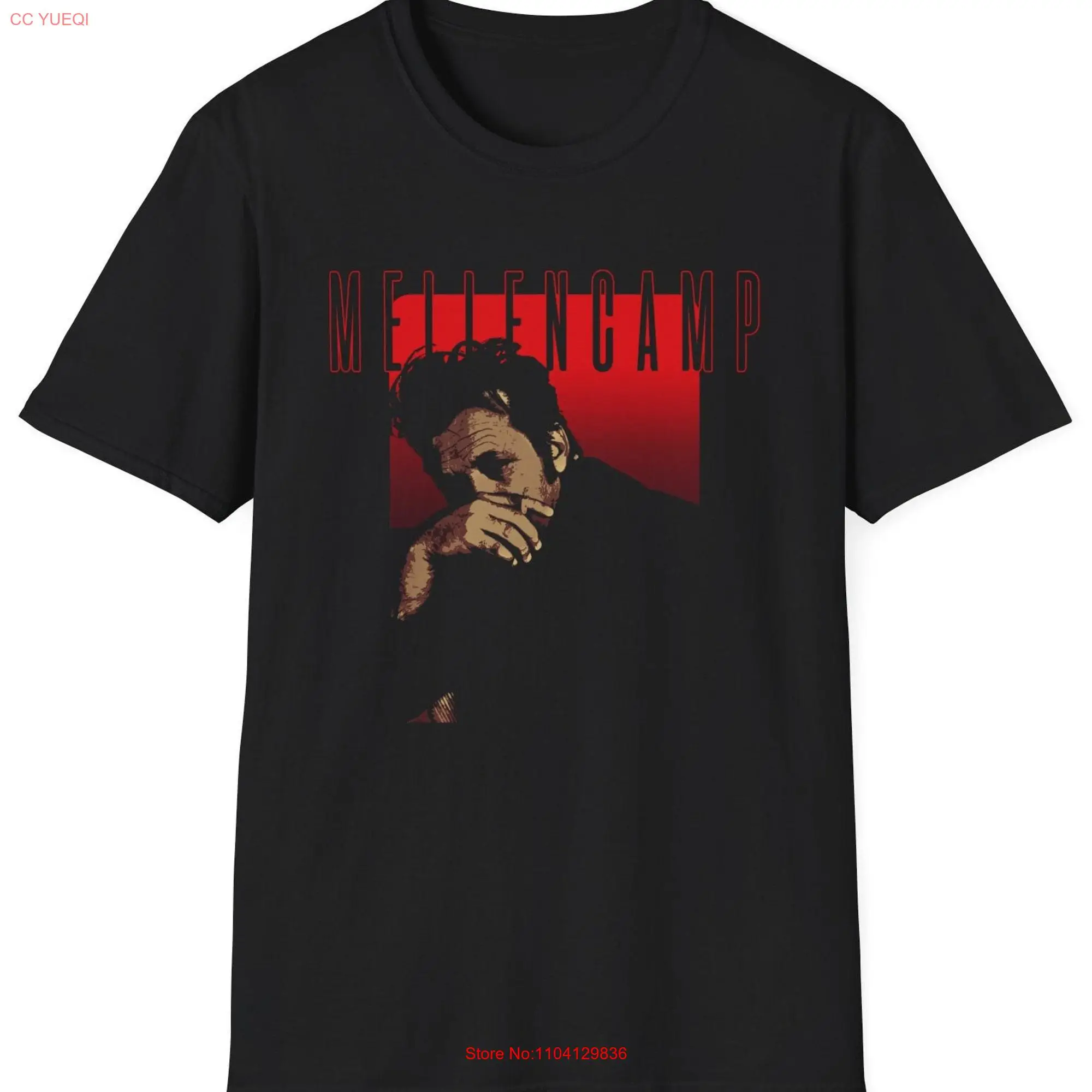 Футболка в винтажном стиле с длинным или коротким рукавом John Mellencamp Softstyle