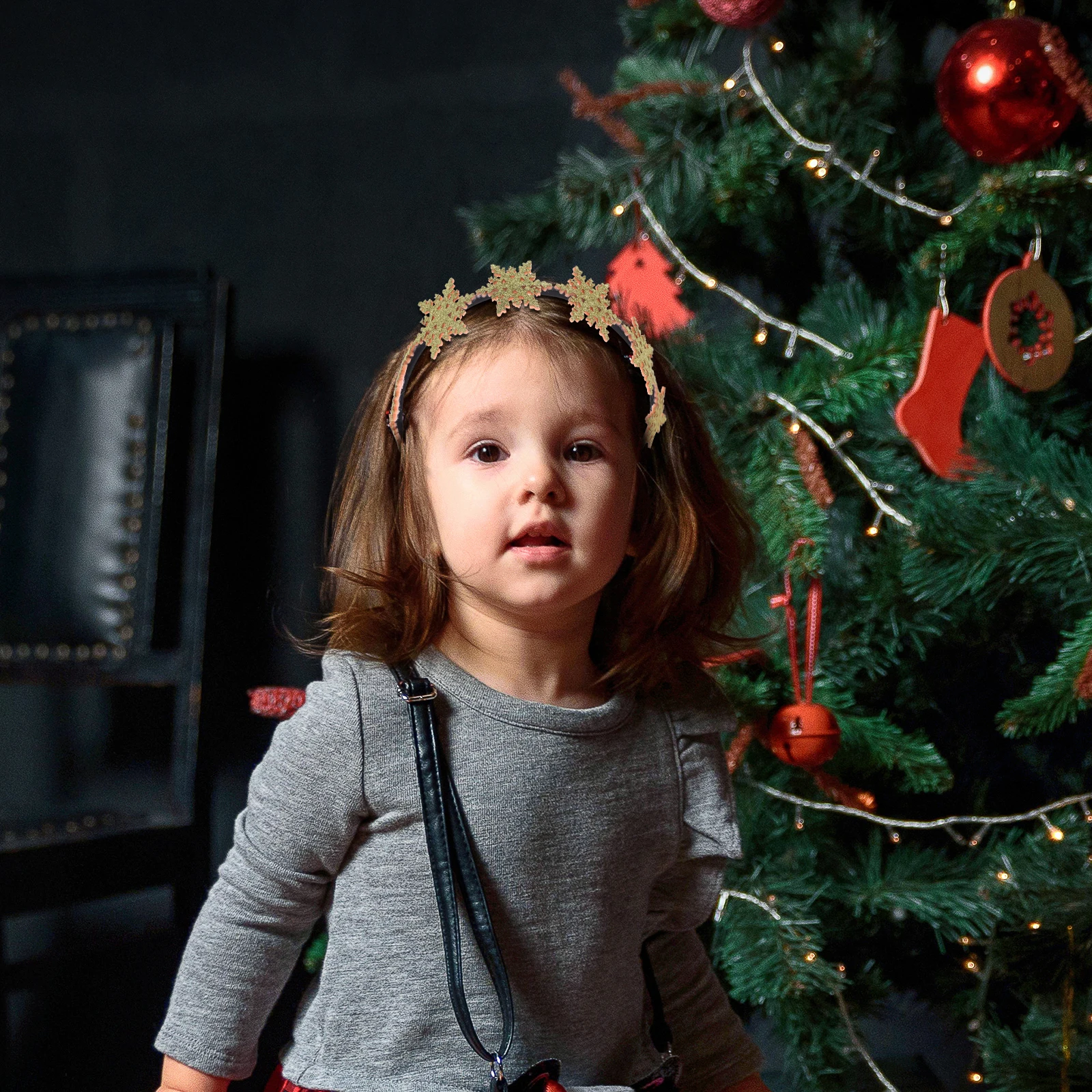 

Snowflake Crown Christmas Headband Golden Girls Gifts Hair Accessories Child Winter Decor