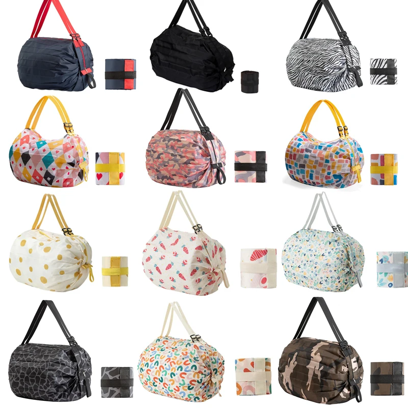 1pc Eco-friendly Shopping Bag Foldable Waterproof Portable Storage Bag Large Capacity Handbag Oversized Storage Bag For Travel
