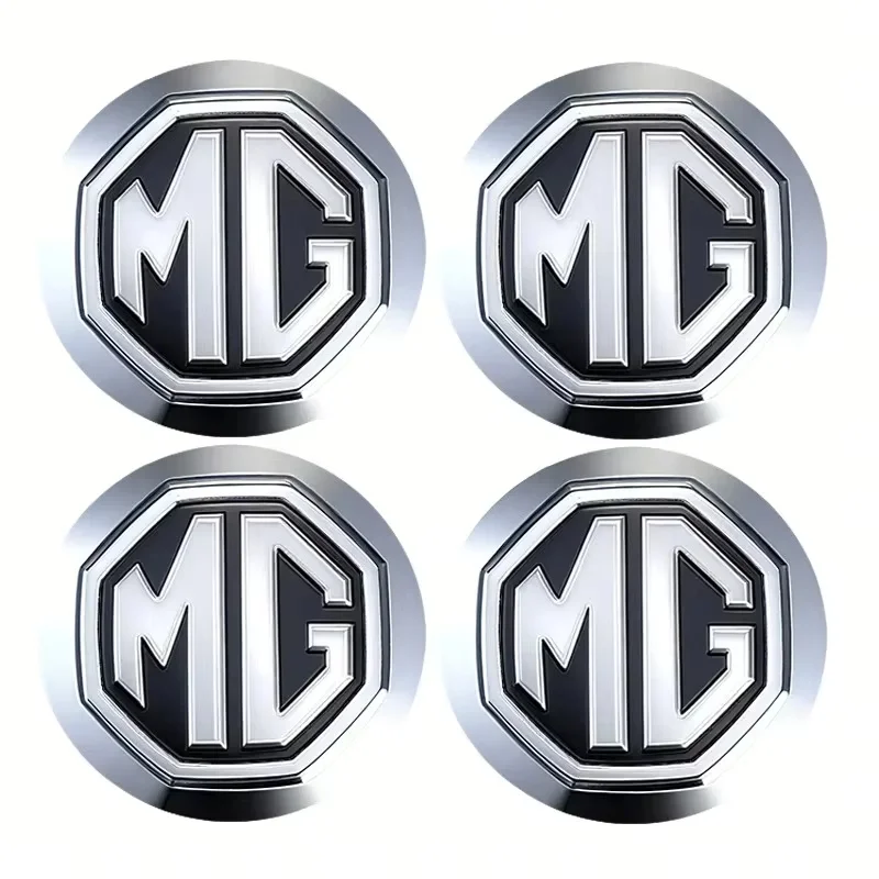 4Pcs 56mm Durable Auto Wheel Rim Hub Cap Badge for MG ZS EV HS EHS PHEV MG3 MG4 MG5 MG6 MG7 GT ZR Wear Resistant Center Covers