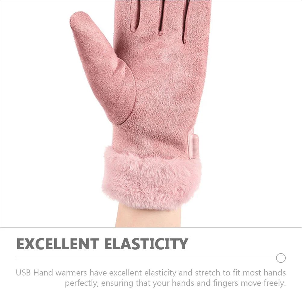 Portable Thermal Gloves Heated Mitts Women Men Electric Hand Warmers Winter Waterproof Gloves Camping Hiking Gear