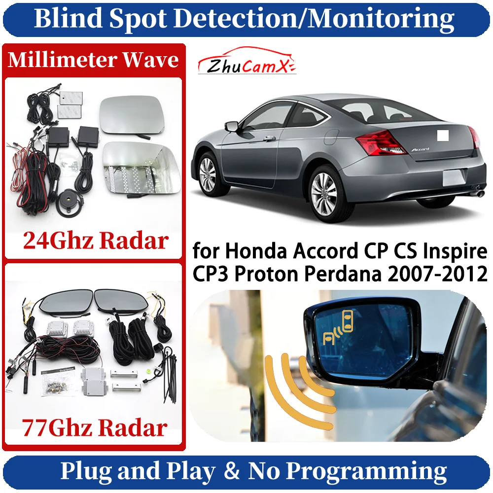 

Blind Spot Monitoring/Detection System for Honda Accord CP CS Inspire CP3 Proton Perdana Night Driving Side Lane Change Assist