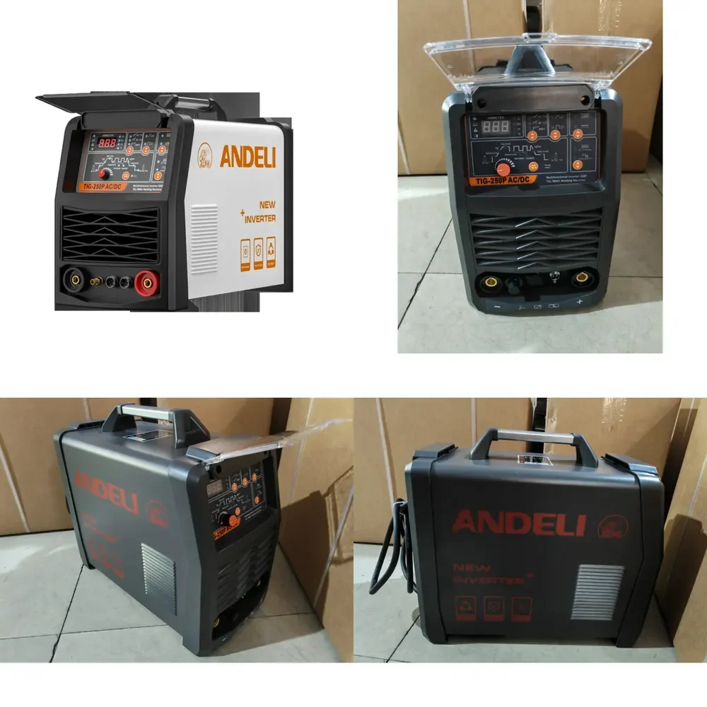 【2026 Hot Selling】 ANDELI LCD Smart Tig-250P AC DC 250 a 220V Single Phase Pro 9 in 1 AC DC HF TIG Pulse Aluminium TIG