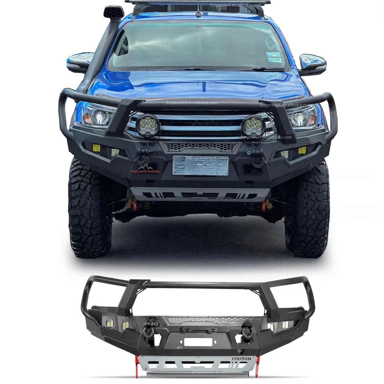 

Off Road High-quality Steel Cowshed Front Bumper, Suitable for HILUX REVO ROCCO ROGUE CRUISER