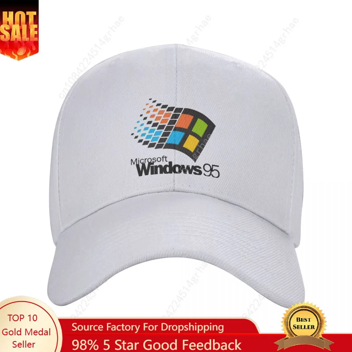 

Windows 95 Geeks Nerd Hats Unisex Hip-Hop Hat Sun Caps Sports Cap Adjustable Polyester Baseball Caps Washable