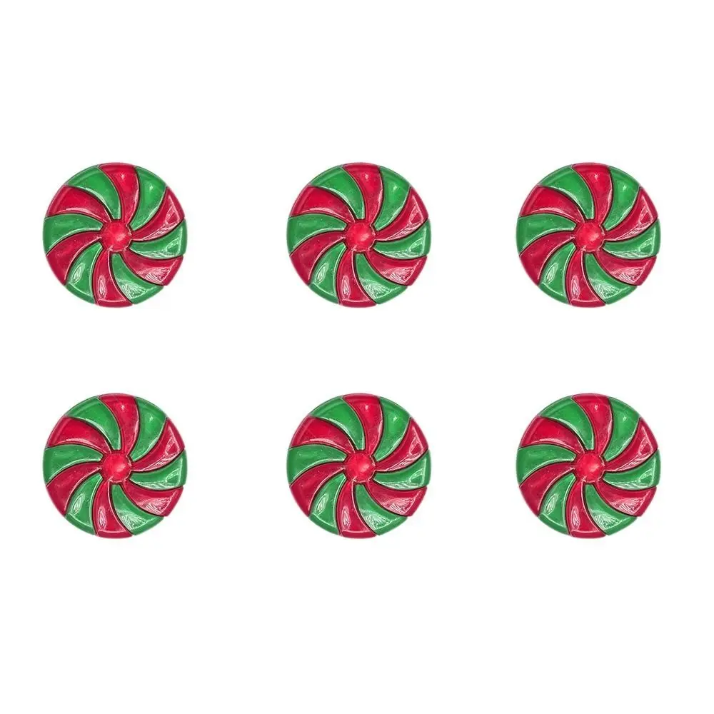 

6Pcs Acrylic Christmas Candy Red White Fake Candy Ornaments Simulation Hanging Christmas Tree Hanging Pendant Children's Gift