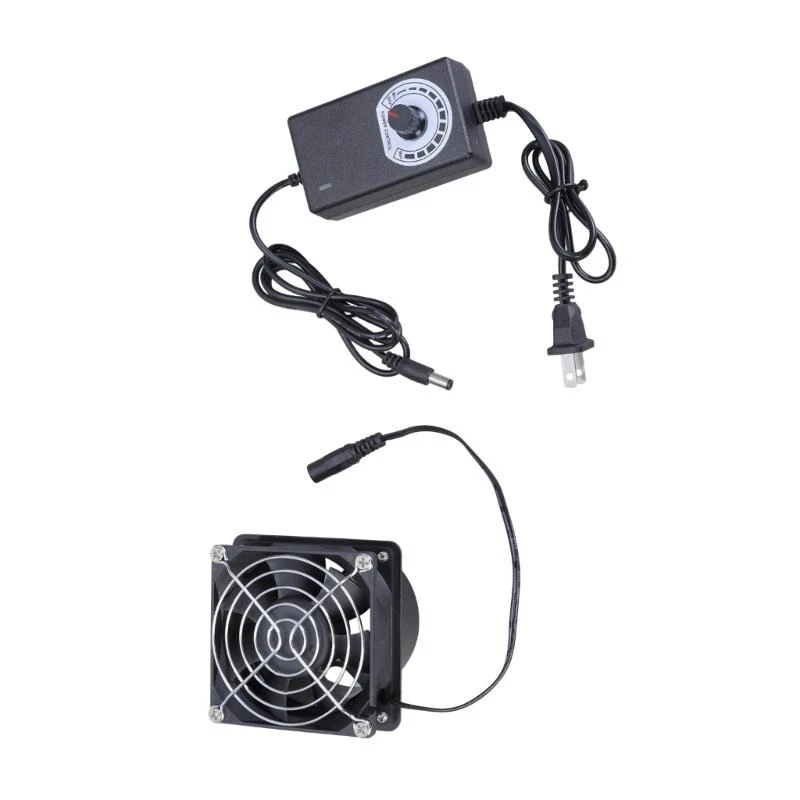 Ventilador escape 80 mm ahorro energía con rodamiento bolas dobles enchufables adecuado para ventilación aire