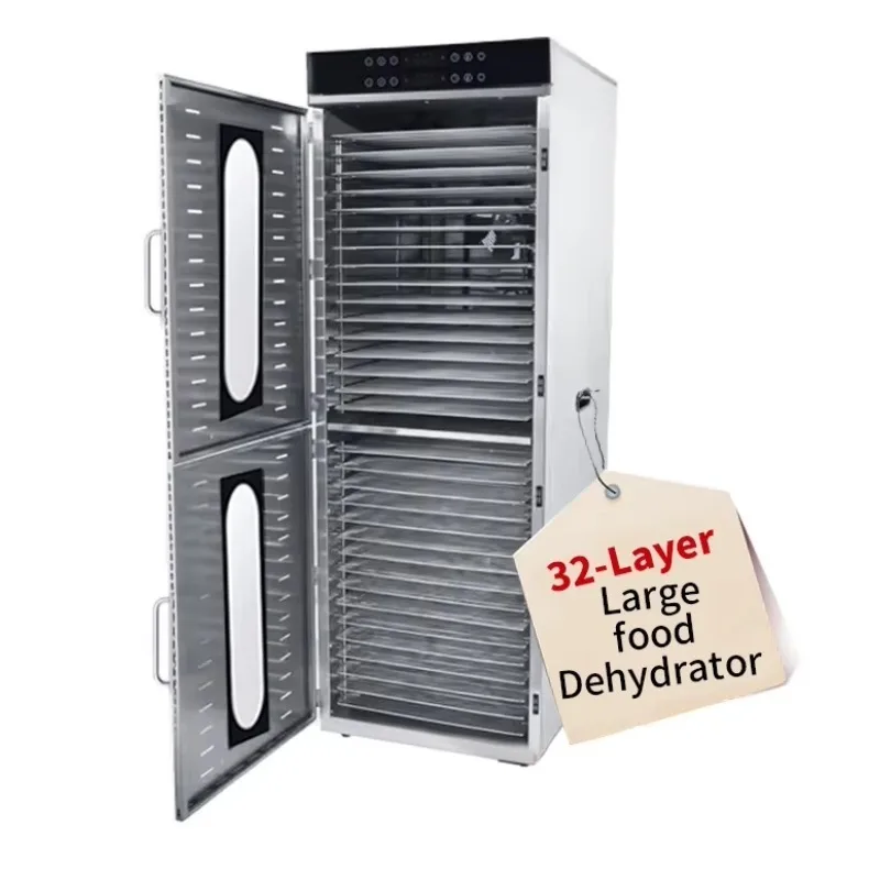 32 Trays Electric Automatic Dehydrator Machine-Household Use Stainless Steel 3000W for Foods Herbs Tea & Vegetables