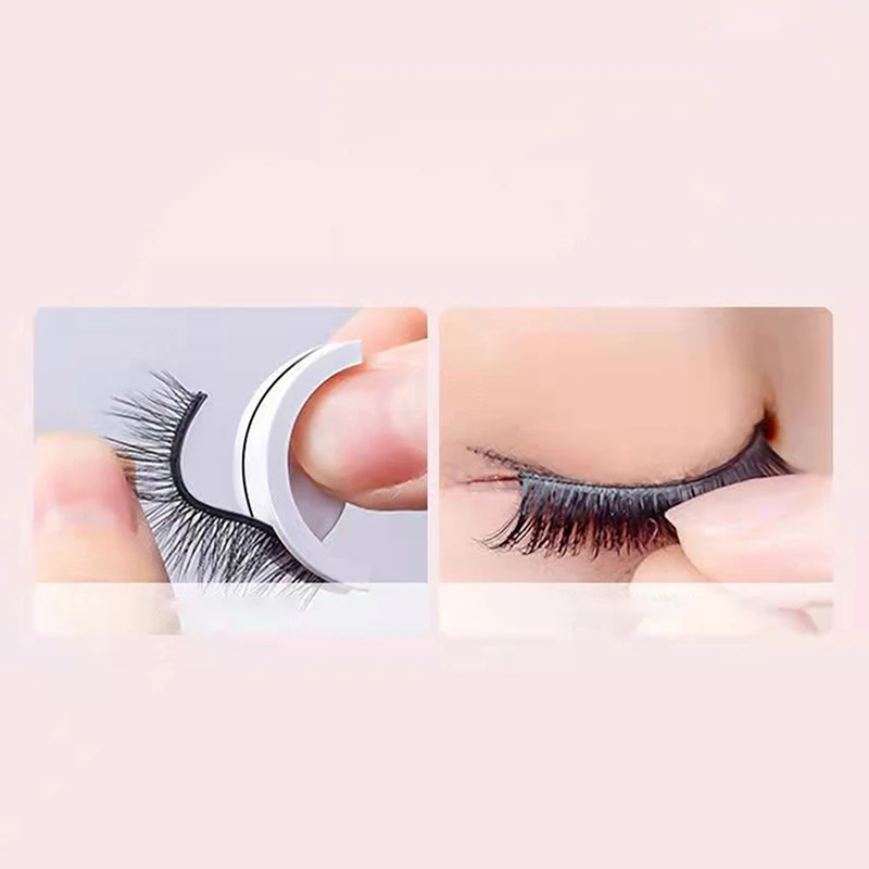 Natürliche Mehrere Reversible Kleber-freies Selbst-klebe Paare Falsche Wimpern Wiederverwendbare Selbst-Kleber Wimpern Dropshipping
