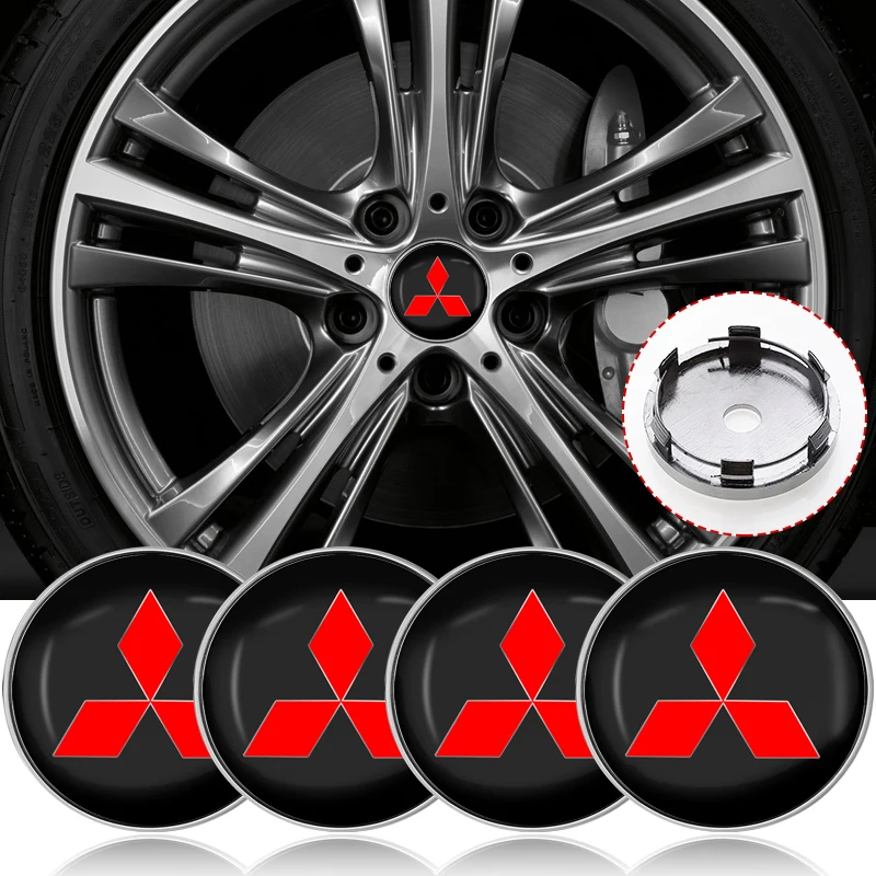 

Car Wheel Hub Center badge Caps Rims Wheel Covers Decoration For Mitsubishi Outlander Lancer 10 9 ASX Eclipse L200 Pajero Triton