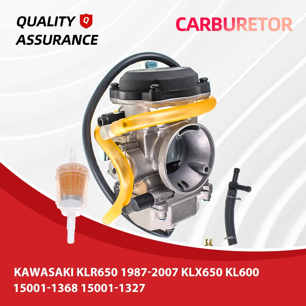 

For Kawasaki KLR650 1987-2007 KLX650 KL600 Carburetor - Aftermarket Replacement Part Fits 15001-1368 15001-1327